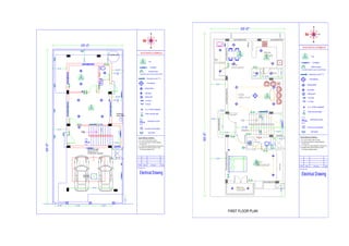25'-0"
55'-0"
Up
3'-6"
3'-0"
7'-0"
3'-6"
5'-0"
5'-0"
5'-0"
5'-0"
16'-0"
Bore Well
Existing
3'-71
2"
3'-71
2"
Existing Well
4'-0"
4'-0"
4'-0" 7'-6" 7'-6"
WATER SUMP
10'0"x7'0"x7'0"
13,000 litres capacity
2'0" x2'0"
Man Hole
4'-0"
O.T.S.
4'-0"
S.No. Date Revision Sign
Drawing Title:
Electrical Drawing
ELECTRICAL SYMBOLS
ELECTRICAL POINTS:-
1. ALL LIGHT POINTS ABOVE LINTEL.
2. ALL SWITCH BOARD 4'6" FROM FINISHED
3. T.V. POINT 2'6" FROM FINISHED FLOOR LEVEL.
4. GEYSER POINT FROM CEILING 2'0" SIDE
1'6" FROM PLUMBING POINT.
Wall mounted light
5 amps
15 amps
Television point T.V.
Switch board
Tubelight
Fan
A.C. POINT 20AMPS
2 sockets extra in each switch board
chandeleier
ceiling lights
distribution board
calling bell
Compound wall lights
wall lights
DB
FLOOR LEVEL.
SB
spot light
DB
S.No. Date Revision Sign
Drawing Title:
Electrical Drawing
ELECTRICAL SYMBOLS
ELECTRICAL POINTS:-
1. ALL LIGHT POINTS ABOVE LINTEL.
2. ALL SWITCH BOARD 4'6" FROM FINISHED
3. T.V. POINT 2'6" FROM FINISHED FLOOR LEVEL.
4. GEYSER POINT FROM CEILING 2'0" SIDE
1'6" FROM PLUMBING POINT.
Wall mounted light
5 amps
15 amps
Television point T.V.
Switch board
Tubelight
Fan
A.C. POINT 20AMPS
2 sockets extra in each switch board
chandeleier
ceiling lights
distribution board
calling bell
Compound wall lights
wall lights
DB
FLOOR LEVEL.
SB
spot light
25'-0"
55'-0"
Up
3'-6"
3'-0"
7'-0"
4'-0"
Fridge
Kitchen
10'0"x9'0"
Bed-1
10'0"x4'0"
Toi.
8'0'x4'0"
O.T.S.
Down
4'-6"
5'-0"
Bal.
13'1.5"x4'0"
Living
18'6"x11'4.5"
FIRST FLOOR PLAN
2'-0"
4'-0"
Store
3'-0"
6'-3"
3'-6"
Puja
Dining
8'1.5"x12'4.5"
2'-6"
2'-6"
7'-0"
16'-41
2"
2'-0"
3'-0"
5'-0"
Balcony
5'-0"
18'6"x10'4.5"
wardrobe
 