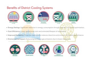 Energy Savings: Significant reduction in energy consumption through precise control and optimization.
Cost Efficiency: Lower operational costs and extended lifespan of equipment.
Improved Reliability: Proactive maintenance reduces downtime and ensures consistent performance.
Environmental Impact: Reduced greenhouse gas emissions due to lower energy use.
Benefits of District Cooling Systems
Energy Savings: Sig
g
g
g
g
g
g
g
gn
nificant reduc
c
c
c
c
c
ct
tion in energy consumption through p
p
p
p
p
p
p
p
p
p
p
pr
r
r
r
r
r
r
r
r
re
e
e
e
e
e
e
e
ec
c
c
c
c
c
c
c
c
cis
s
s
s
s
s
s
s
s
s
s
s
se
e
e
e
e
e
e
e
e
e c
c
c
c
c
c
c
c
con
n
n
n
n
n
n
n
n
n
n
nt
t
t
t
t
t
t
t
tro
o
o
o
o
o
o
o
o
o
o
ol
l
l
l
l
l
l
l a
a
a
a
a
a
a
a
a
a
an
n
n
n
n
n
n
n
n
nd
d
d
d
d
d
d
d
d
d optimization.
Cost Efficiency: L
L
L
L
L
L
L
L
L
L
L
L
L
L
L
Lo
o
o
o
o
o
ow
we
e
e
e
e
e
e
e
e
e
e
er
r
r
r
r
r
r
r
r
r
r
r
r
r
r
r
r
r
r
r o
o
o
o
o
o
o
o
o
o
o
o
o
o
op
p
p
p
p
p
p
p
p
pe
e
e
e
e
e
e
e
e
e
e
e
e
er
r
r
r
r
r
r
r
ra
a
at
t
ti
iona
a
a
a
a
al
l
l
l
l
l
l
l costs and extended lifespan of equ
u
u
u
u
u
u
u
u
u
ui
i
i
i
i
i
i
i
ip
p
p
p
p
p
p
p
pm
m
m
m
m
m
m
m
m
m
m
m
me
e
e
e
e
e
e
e
e
e
e
e
e
en
n
n
n
n
n
n
n
n
n
nt
t
t
t
t
t
t
t
t
t
t..
Improved R
R
R
R
R
R
R
R
R
R
R
R
Re
e
e
e
e
e
e
e
e
e
e
el
l
l
l
l
l
l
l
l
li
i
i
ia
ab
b
b
b
b
b
b
bil
li
it
t
ty
y
y
y
y
y:
:
:
:
: P
P
P
P
P
P
P
P
P
P
P
P
P
P
P
Pr
r
r
r
ro
o
o
o
o
o
o
oa
a
ac
c
c
ct
t
t
ti
iv
ve
e
e
e
e
e
e
e
e
e
e
e m
m
ma
a
a
a
ai
i
in
n
n
n
n
n
nt
te
e
e
e
e
e
e
e
e
e
e
e
en
n
n
n
n
n
n
n
n
n
na
anc
c
c
c
c
c
ce reduces downtime and ens
s
s
s
s
su
u
u
u
u
u
u
u
u
ur
r
r
r
r
r
r
r
r
r
re
e
e
e
e
e
e
e
e
e
es
s
s
s
s
s
s
s
s c
c
c
c
c
c
c
c
c
c
c
co
o
o
o
o
o
o
o
o
on
n
n
n
n
n
n
ns
s
s
s
s
s
s
s
s
s
s
si
i
i
i
i
i
i
i
i
i
i
is
s
s
s
s
s
s
s
s
s
s
s
st
t
t
t
t
t
t
t
t
t
te
e
e
e
e
e
e
e
ent
t
t
t
t
t
t
t p
p
p
p
p
p
p
p
p
pe
e
e
e
e
e
e
e
e
er
r
r
r
r
rf
f
f
f
f
f
f
f
fo
o
o
o
o
o
o
o
o
o
ormance.
Environm
m
m
m
m
m
m
m
me
e
e
e
e
e
e
e
e
en
n
n
n
n
n
n
n
n
n
nt
t
t
t
t
t
t
t
t
ta
a
a
a
a
al
l
l
l
l
l
l
l I
Impact: Reduced gree
e
e
en
n
n
n
n
n
n
n
n
n
nh
h
h
h
h
h
h
h
h
h
ho
o
o
o
o
o
o
o
o
ous
s
s
s
s
se gas emissions due to lower en
n
n
n
n
n
n
n
n
ne
e
e
e
e
e
e
e
e
e
er
r
r
r
r
r
r
r
r
r
rg
g
g
g
g
g
g
g
g
gy
y
y
y
y
y
y
y
y
y
y
y u
u
u
u
u
u
u
u
u
us
s
s
s
s
s
s
s
s
s
se.
 