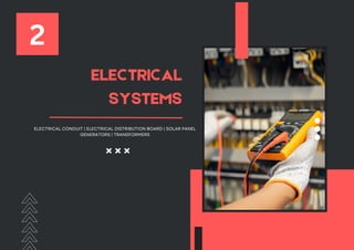 w w w . r e a l l y g r e a t s i t e . c o m
ELECTRICAL
SYSTEMS
ELECTRICAL CONDUIT | ELECTRICAL DISTRIBUTION BOARD | SOLAR PANEL
GENERATORS | TRANSFORMERS
2
 
