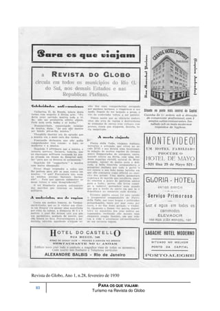 Revista do Globo, Ano 1, n.28, fevereiro de 1930

  93
                                    PARA OS QUE VIAJAM:
                                 Turismo na Revista do Globo
 