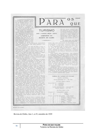 Revista do Globo, Ano 1, n.19, setembro de 1929




  79
                                   PARA OS QUE VIAJAM:
                                Turismo na Revista do Globo
 