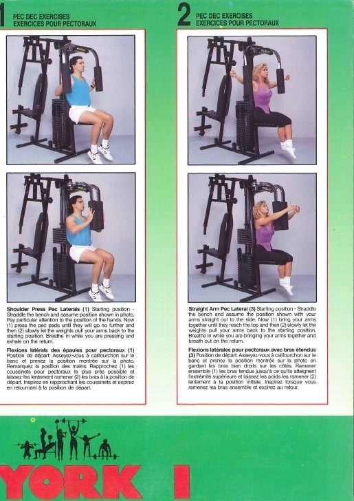 Multi Gym Exercise Routine Charts