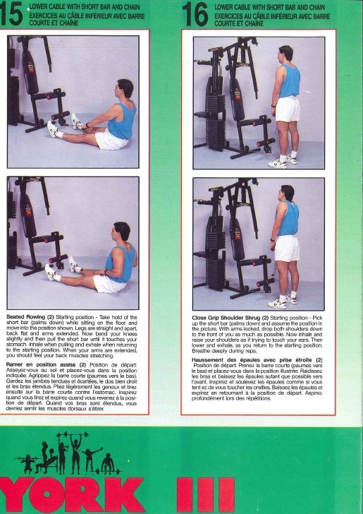 york mega max 3001 gym workout chart abs exercise chart pdf