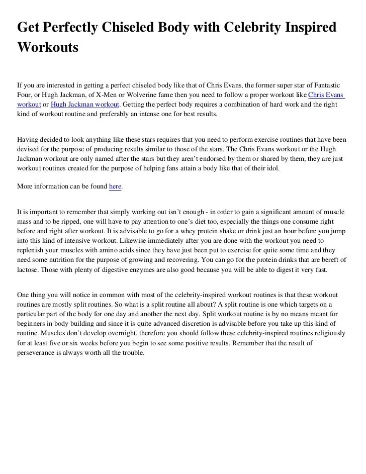 Get Perfectly Chiseled Body with Celebrity Inspired Workouts