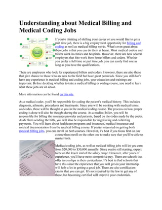 How To Get Medical Billing And Coding Jobs