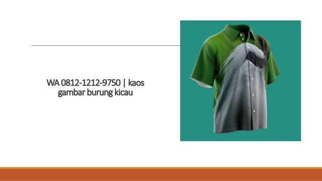 Wa 0812 1212 9750 Kaos Gambar Burung Kicau