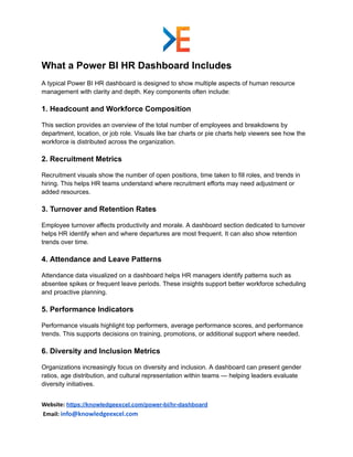 Comprehensive HR Analytics Dashboard Using Power BI | PDF