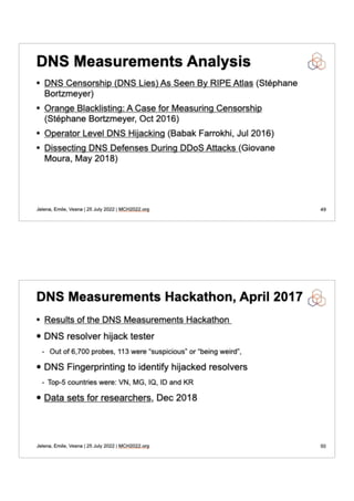 Internet Measurements with RIPE NCC Tools