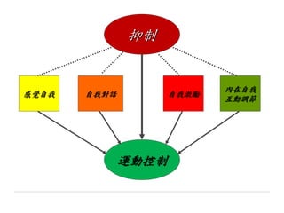抑制
運動控制
感覺自我 自我對話 自我激勵
內在自我
互動調節
 