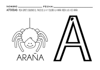 FICHAS VOCAL A MAYÚSCULAS