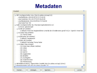Metadaten
 