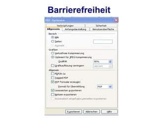 Barrierefreiheit
 