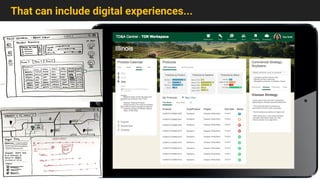 That can include digital experiences...
 