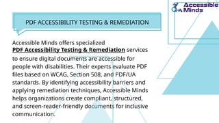 PDF Accessibility Testing & Remediation for Inclusive Digital Documents ...