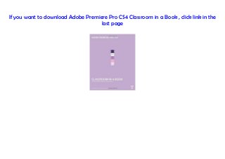 adobe premiere pro cs4 books