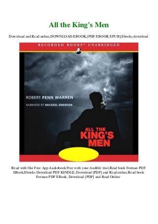 Pdf All The King S Men Full Book