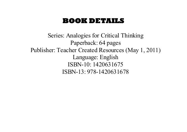 Analogies exercises picture