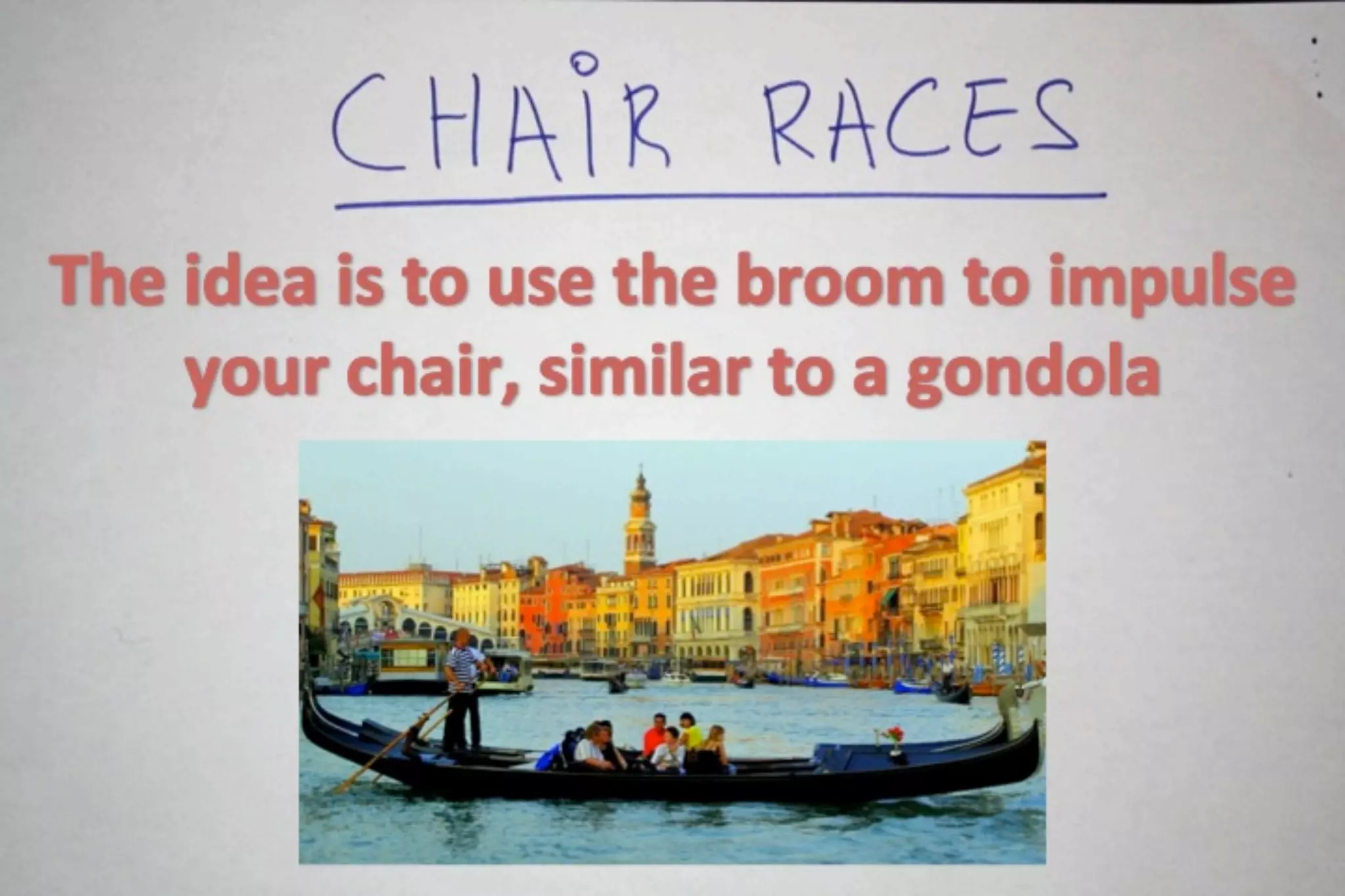 Chair races - CONNECT AND COMBINE | PDF
