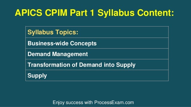 Cpim Part 1 Book Pdf