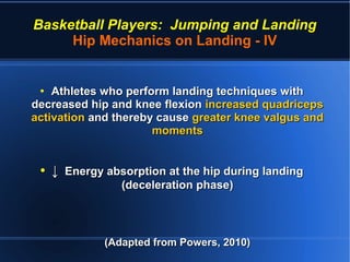 Landing In Basketball Basketball Players: Jumping and Landing | PDF