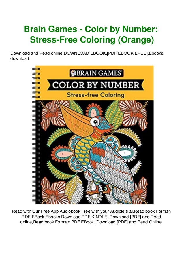 PDF) Brain Games Color by Number StressFree Coloring (Orange) Full Book
