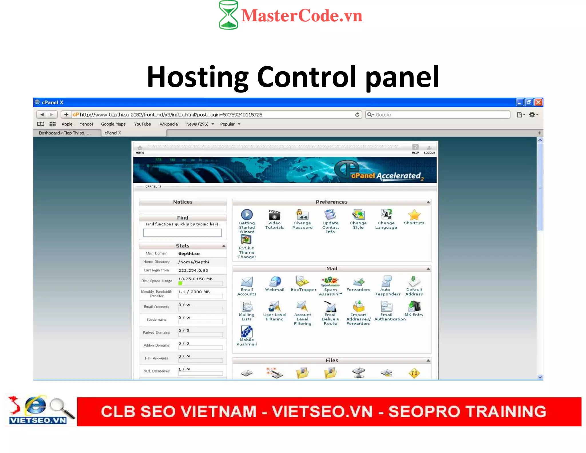 Hosting Control panel
 