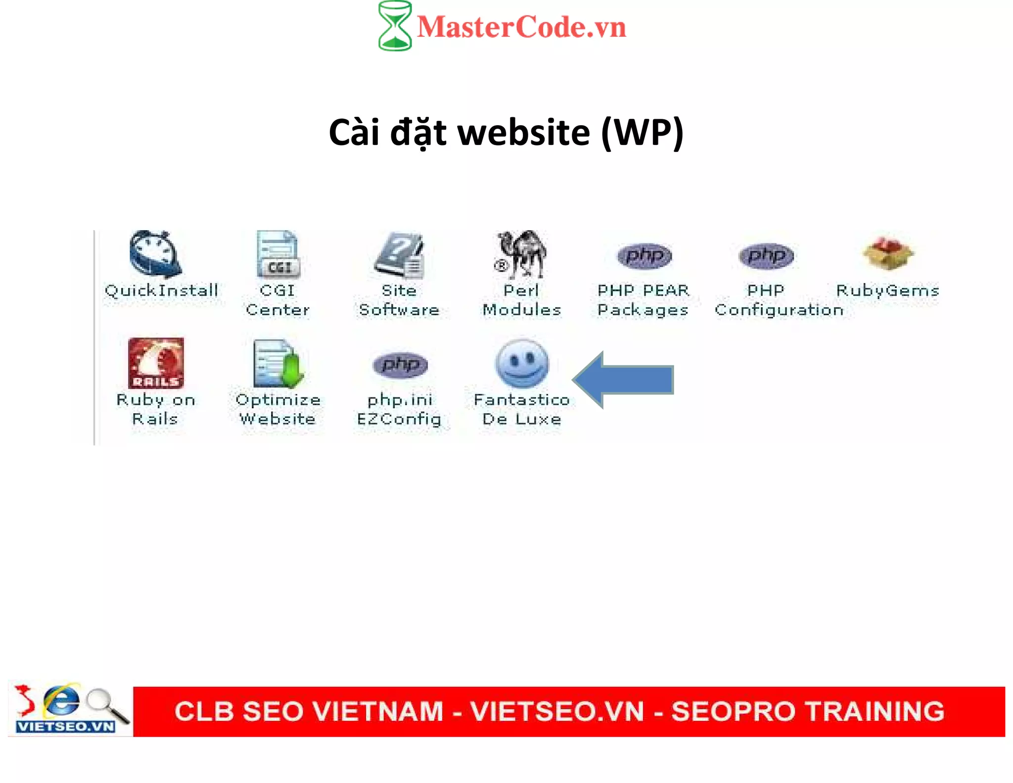 Cài đặt website (WP)
 