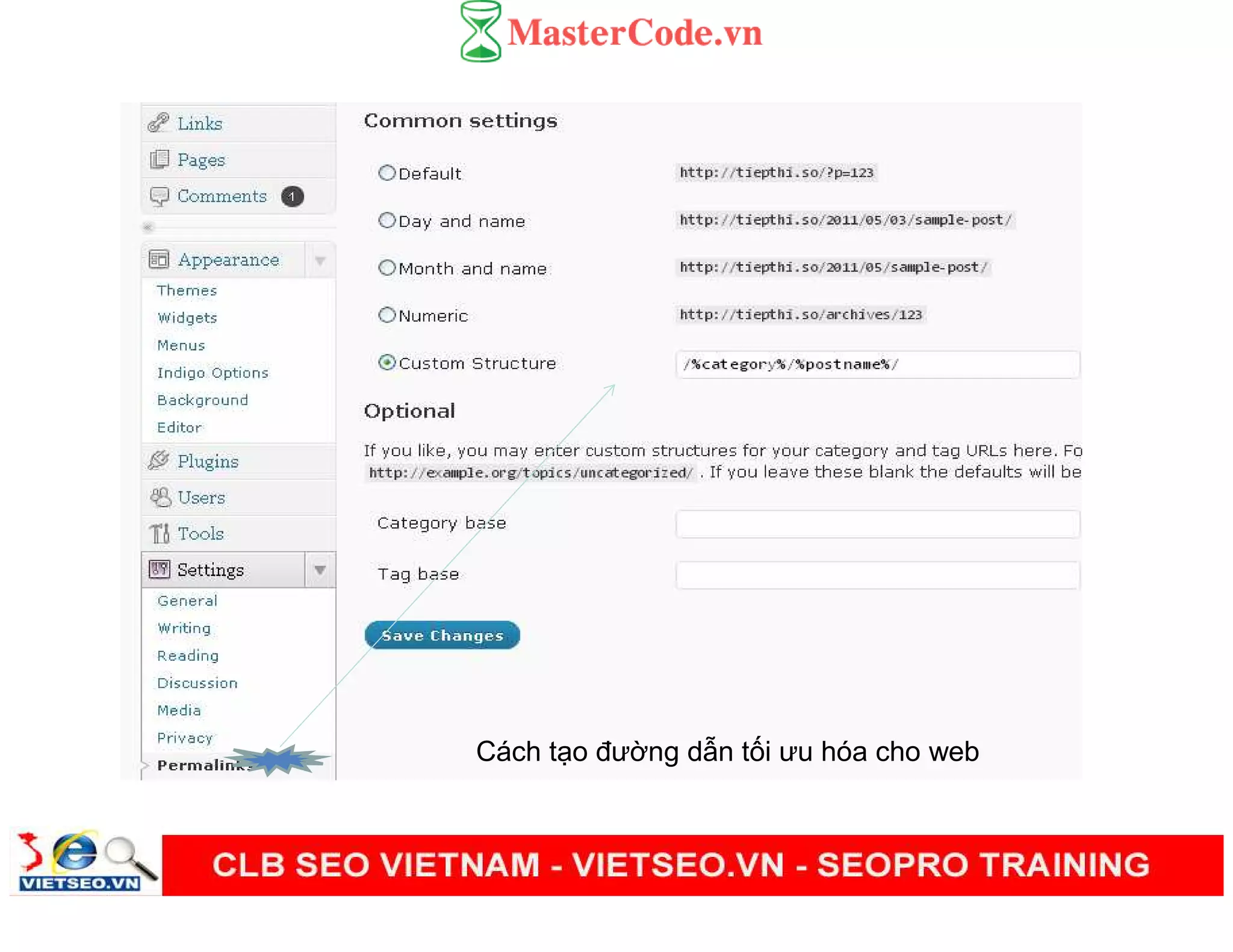 Cách t o đư ng d n t i ưu hóa cho web
 
