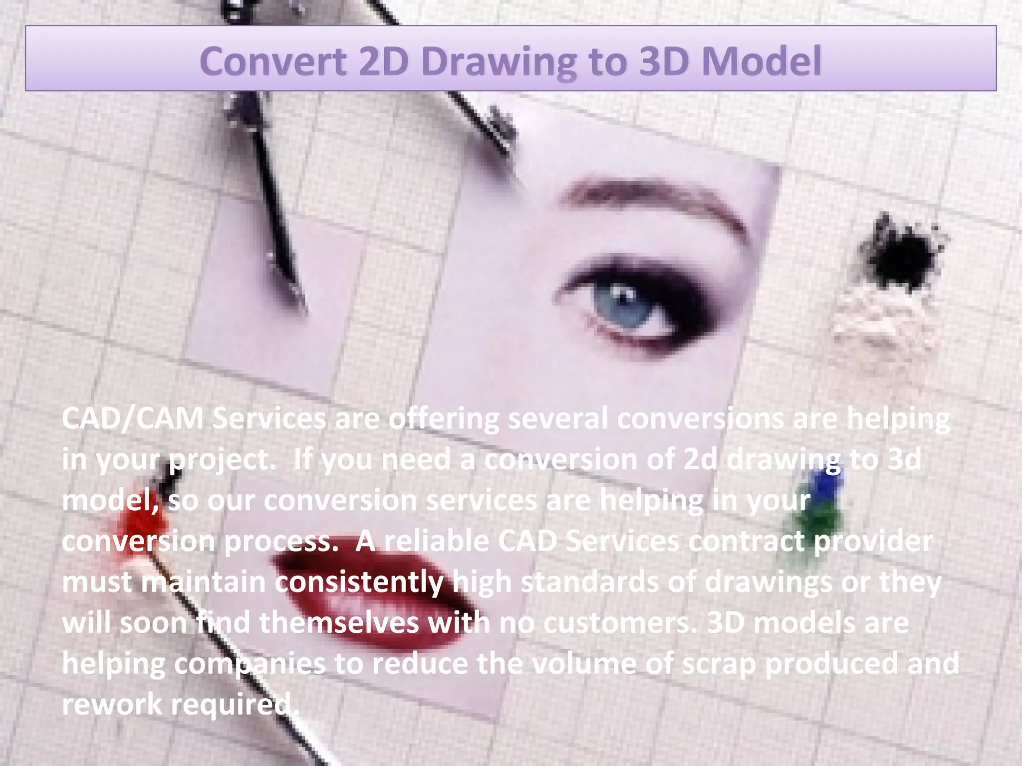 Rework Drawing Convert 2d To 3d Model | PDF