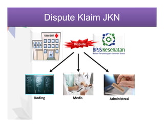 Dispute Klaim JKN
Koding Medis Administrasi
Dispute
 