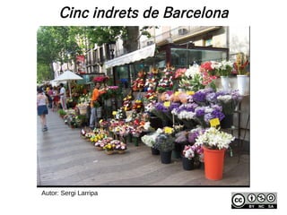 Cinc indrets de Barcelona
Autor: Sergi Larripa
 