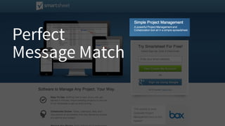 Perfect
Message Match
 