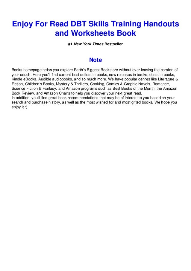 (PDF) DBT Skills Training Handouts and Worksheets Full