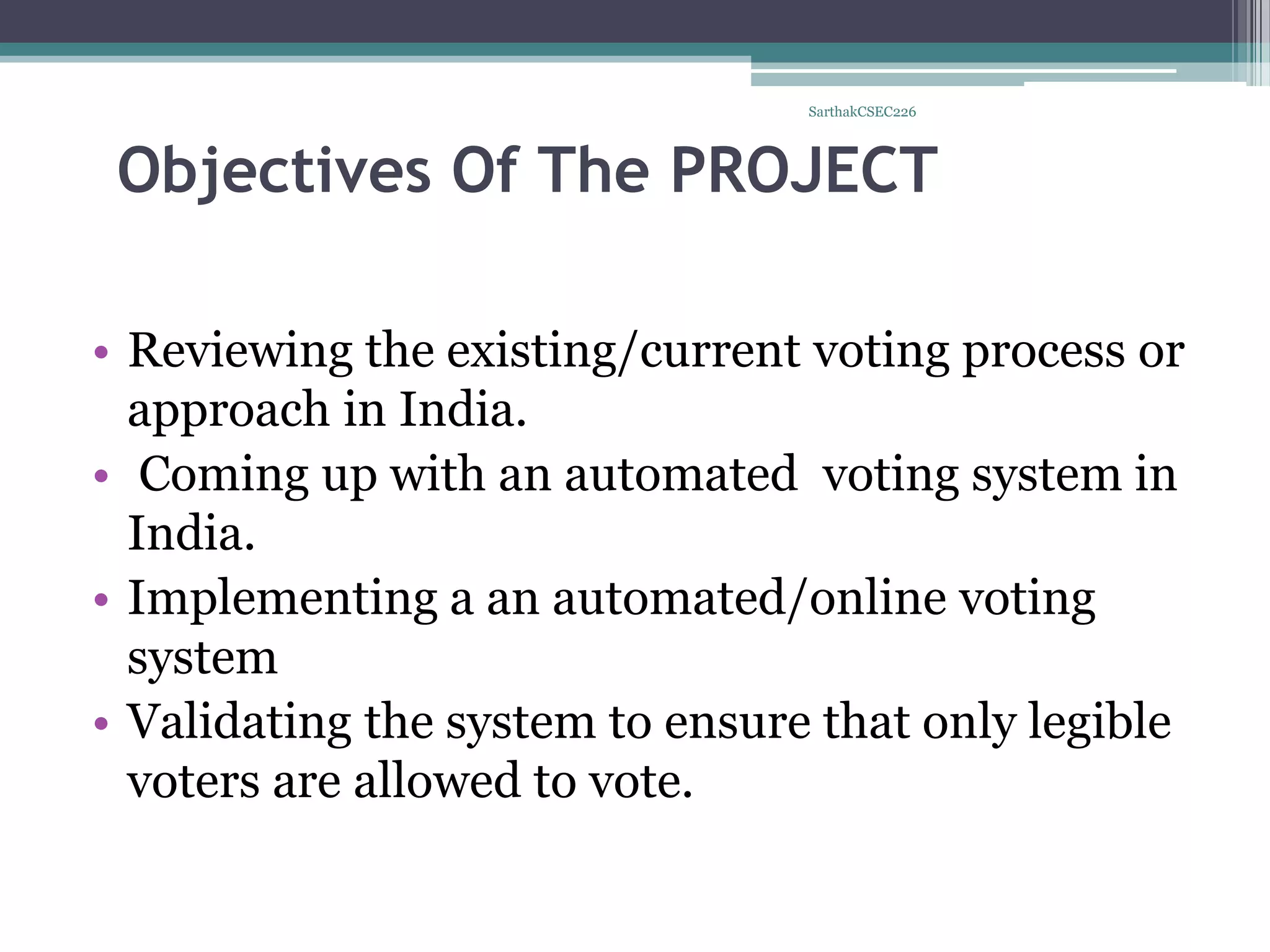 Online Voting System-using Advanced Java | PDF