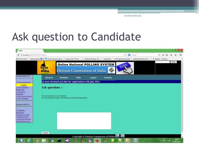 Online Voting System-using Advanced Java | PDF