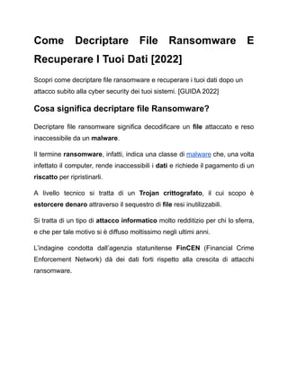 Come Decriptare File Ransomware E Recuperare I Tuoi Dati.pdf