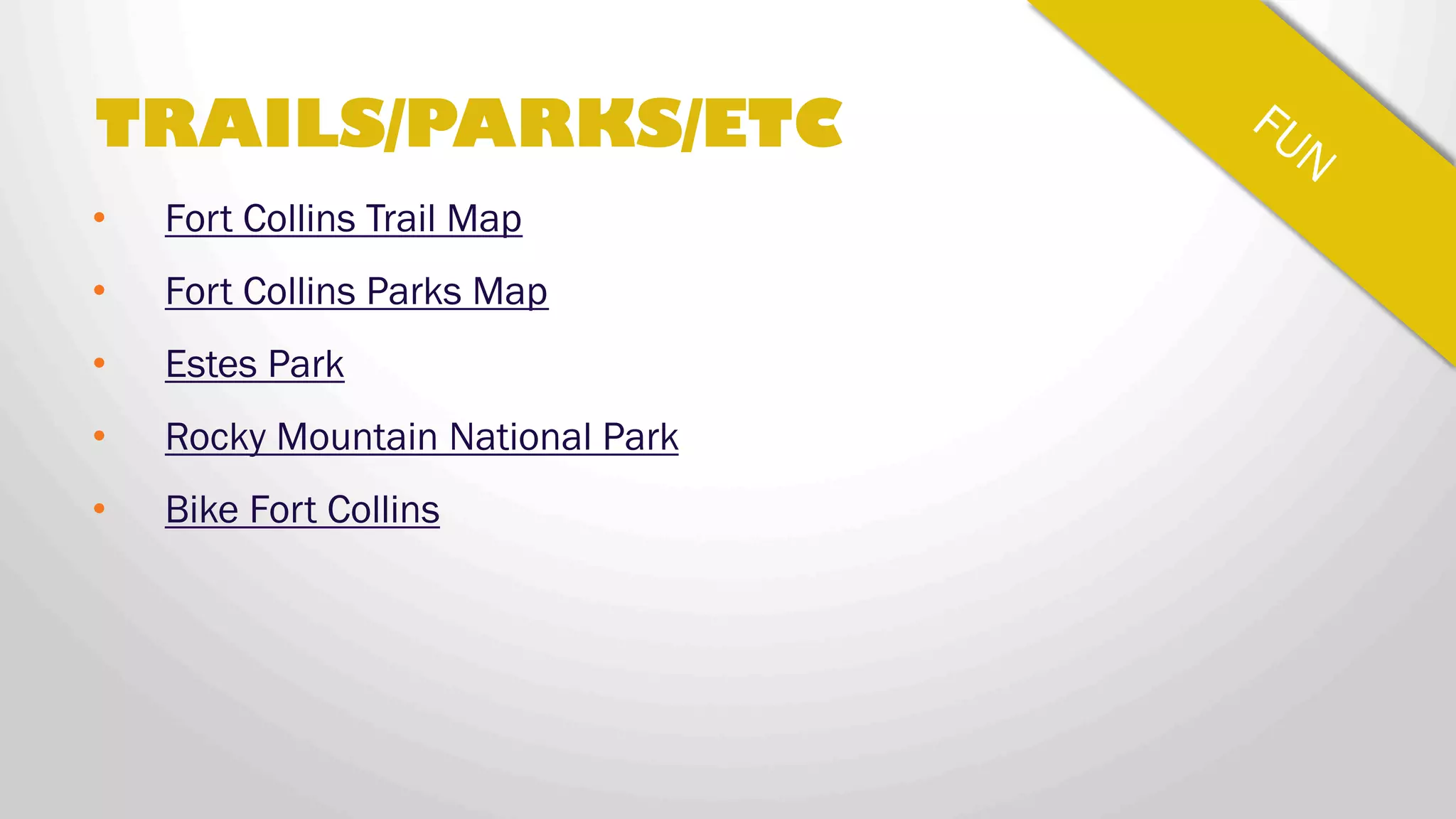 GET CONNECTED
Press/Newsletters/Social
• http://www.innovationews.com
• http://www.startupcolorado.com
• http://www.houseofgenius.org (coming to NoCo in 2014)
• http://www.xconomy.com (Colorado)
• http://www.facebook.com/launchhausfc
• http://www.twitter.com/launchhausfc
• http://www.coloradotechnology.org (CTA)
• http://www.builtincolorado.com
 