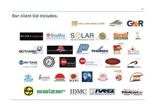 19 
Our client list includes: 
 