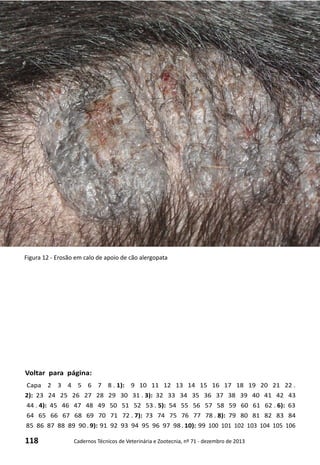 118 Cadernos Técnicos de Veterinária e Zootecnia, nº 71 - dezembro de 2013
Voltar para página:
Capa 2 3 4 5 6 7 8 . 1): 9 10 11 12 13 14 15 16 17 18 19 20 21 22 .
2): 23 24 25 26 27 28 29 30 31 . 3): 32 33 34 35 36 37 38 39 40 41 42 43
44 . 4): 45 46 47 48 49 50 51 52 53 . 5): 54 55 56 57 58 59 60 61 62 . 6): 63
64 65 66 67 68 69 70 71 72 . 7): 73 74 75 76 77 78 . 8): 79 80 81 82 83 84
85 86 87 88 89 90 . 9): 91 92 93 94 95 96 97 98 . 10): 99 100 101 102 103 104 105 106
Figura 12 - Erosão em calo de apoio de cão alergopata
 