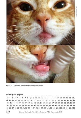 133 Cadernos Técnicos de Veterinária e Zootecnia, nº 71 - dezembro de 2013
Voltar para página:
Capa 2 3 4 5 6 7 8 . 1): 9 10 11 12 13 14 15 16 17 18 19 20 21 22 .
2): 23 24 25 26 27 28 29 30 31 . 3): 32 33 34 35 36 37 38 39 40 41 42 43
44 . 4): 45 46 47 48 49 50 51 52 53 . 5): 54 55 56 57 58 59 60 61 62 . 6): 63
64 65 66 67 68 69 70 71 72 . 7): 73 74 75 76 77 78 . 8): 79 80 81 82 83 84
85 86 87 88 89 90 . 9): 91 92 93 94 95 96 97 98 . 10): 99 100 101 102 103 104 105 106
Figura 27 - Complexo granuloma eosinofílico em feline
TathianaMourãodosAnjos
 