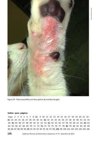 135 Cadernos Técnicos de Veterinária e Zootecnia, nº 71 - dezembro de 2013
Voltar para página:
Capa 2 3 4 5 6 7 8 . 1): 9 10 11 12 13 14 15 16 17 18 19 20 21 22 .
2): 23 24 25 26 27 28 29 30 31 . 3): 32 33 34 35 36 37 38 39 40 41 42 43
44 . 4): 45 46 47 48 49 50 51 52 53 . 5): 54 55 56 57 58 59 60 61 62 . 6): 63
64 65 66 67 68 69 70 71 72 . 7): 73 74 75 76 77 78 . 8): 79 80 81 82 83 84
85 86 87 88 89 90 . 9): 91 92 93 94 95 96 97 98 . 10): 99 100 101 102 103 104 105 106
Figura 29 - Placa eosinofílica em face palmar de membro de gato
TathianaMourãodosAnjos
 