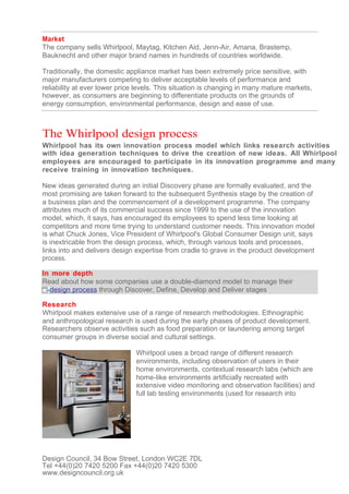 Design at Whirpool | DOC