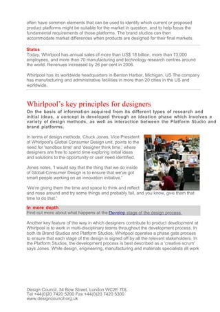 Design at Whirpool | DOC