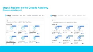 Why Customers Purchase Copado
Step 2) Register on the Copado Academy
(Success.copado.com)
 