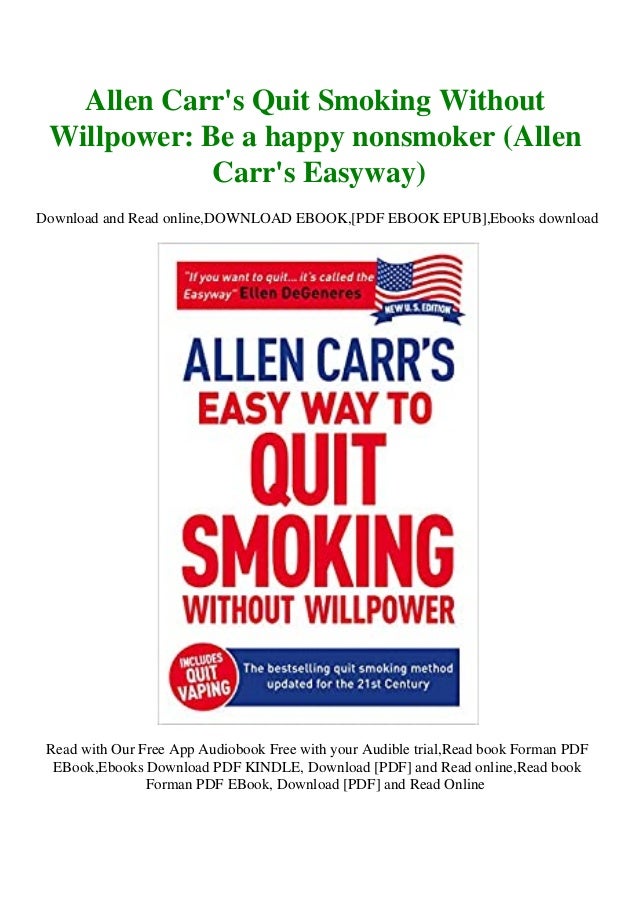 allen carr easy way to lose weight free download pdf