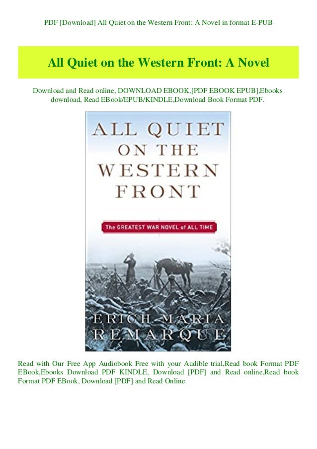 Read all quiet on the western front online