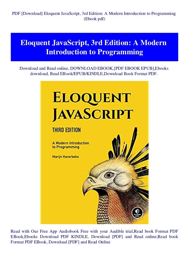 Pdf Download Eloquent Javascript 3rd Edition A Modern Introduction