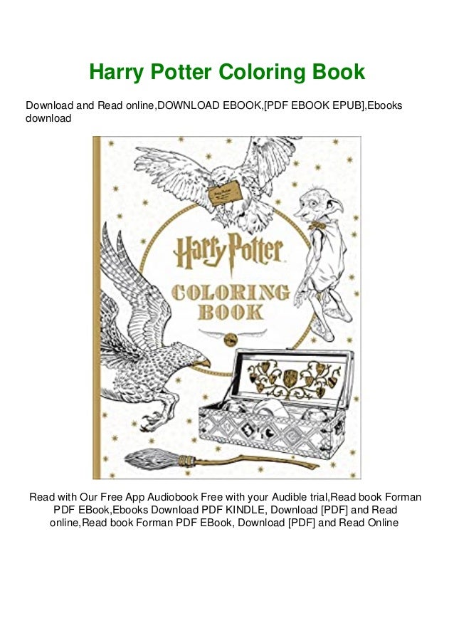 Download Pdf Download Harry Potter Coloring Book Online Book