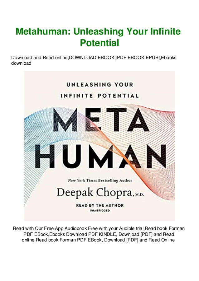 Pdf Download Metahuman Unleashing Your Infinite Potential In Format