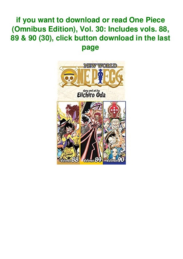 Pdf Download One Piece Omnibus Edition Vol 30 Includes Vols Pdf Download One Piece Omnibus Edition Vol 30 Includes Vols
